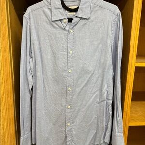 Massimo Dutti Light Blue Casual Button Down Shirt